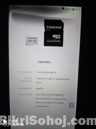 Transcend 128gb SD card